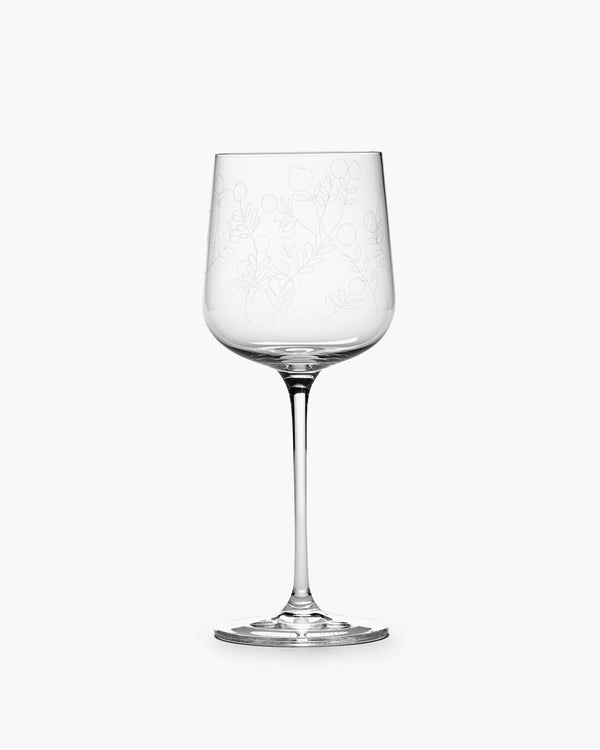 Midnight Flowers glassware
