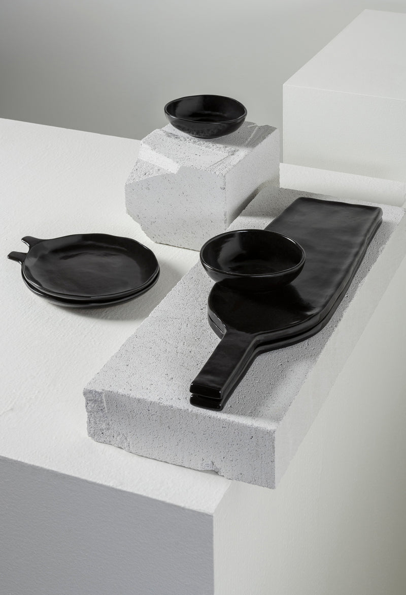 Set Apero 12 pezzi - La Mère stoviglie di Marie Michielssen - marrone scuro