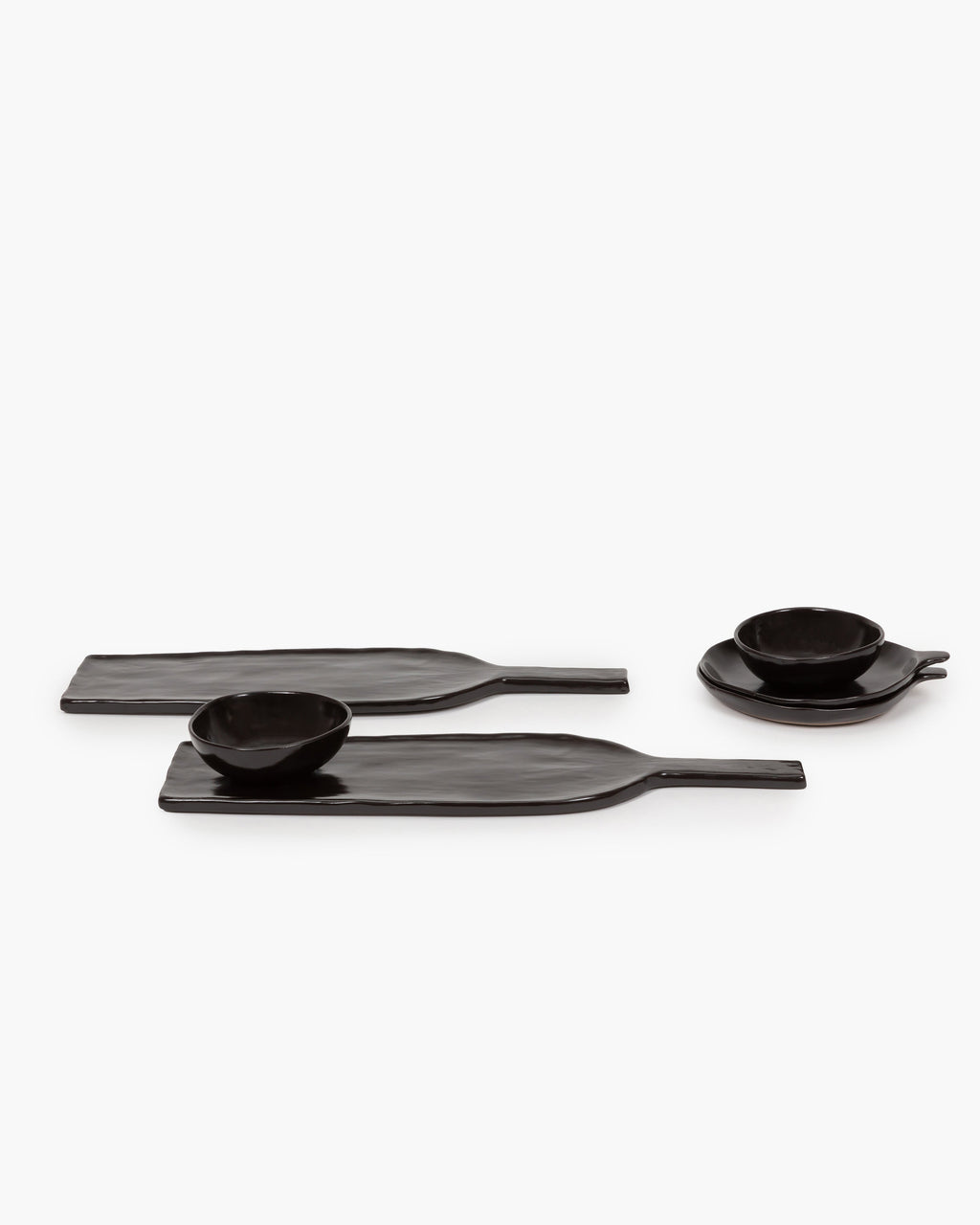 Apero set 12 pieces - La Mère tableware by Marie Michielssen - dark brown