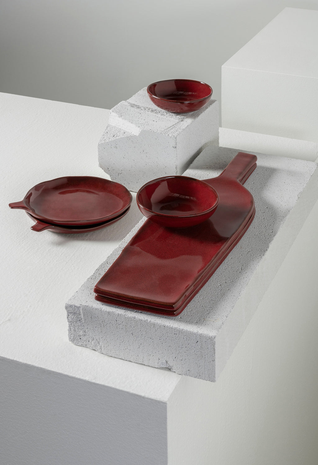 Apero set 12 pieces - La Mère tableware by Marie Michielssen - venetian red