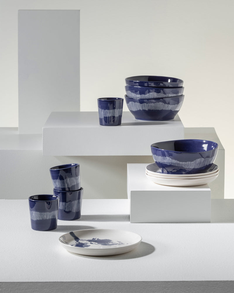 Set colazione 12 pezzi - Stoviglie Feast di Ottolenghi - blu