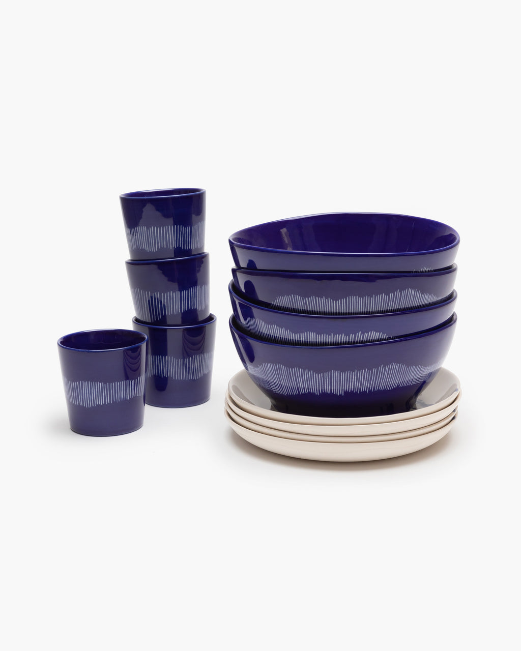 Breakfast Set 12 pieces - Feast tableware by Ottolenghi - blue