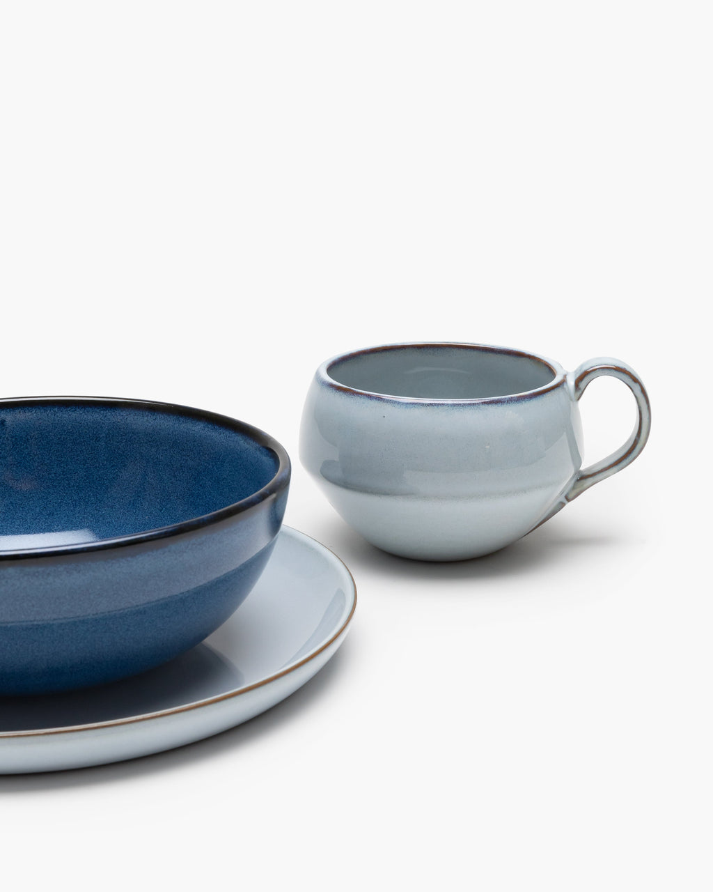 Breakfast Set 12 pieces - Pure tableware by Pascale Naessens - blue
