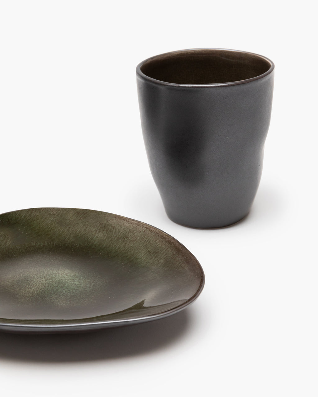 Breakfast Set 12 pieces - Pure tableware by Pascale Naessens - dark gray