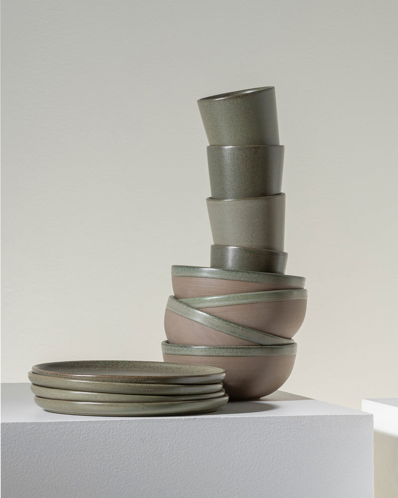 Set colazione 12 pezzi - Stoviglie da tavola di Sergio Herman - camogreen