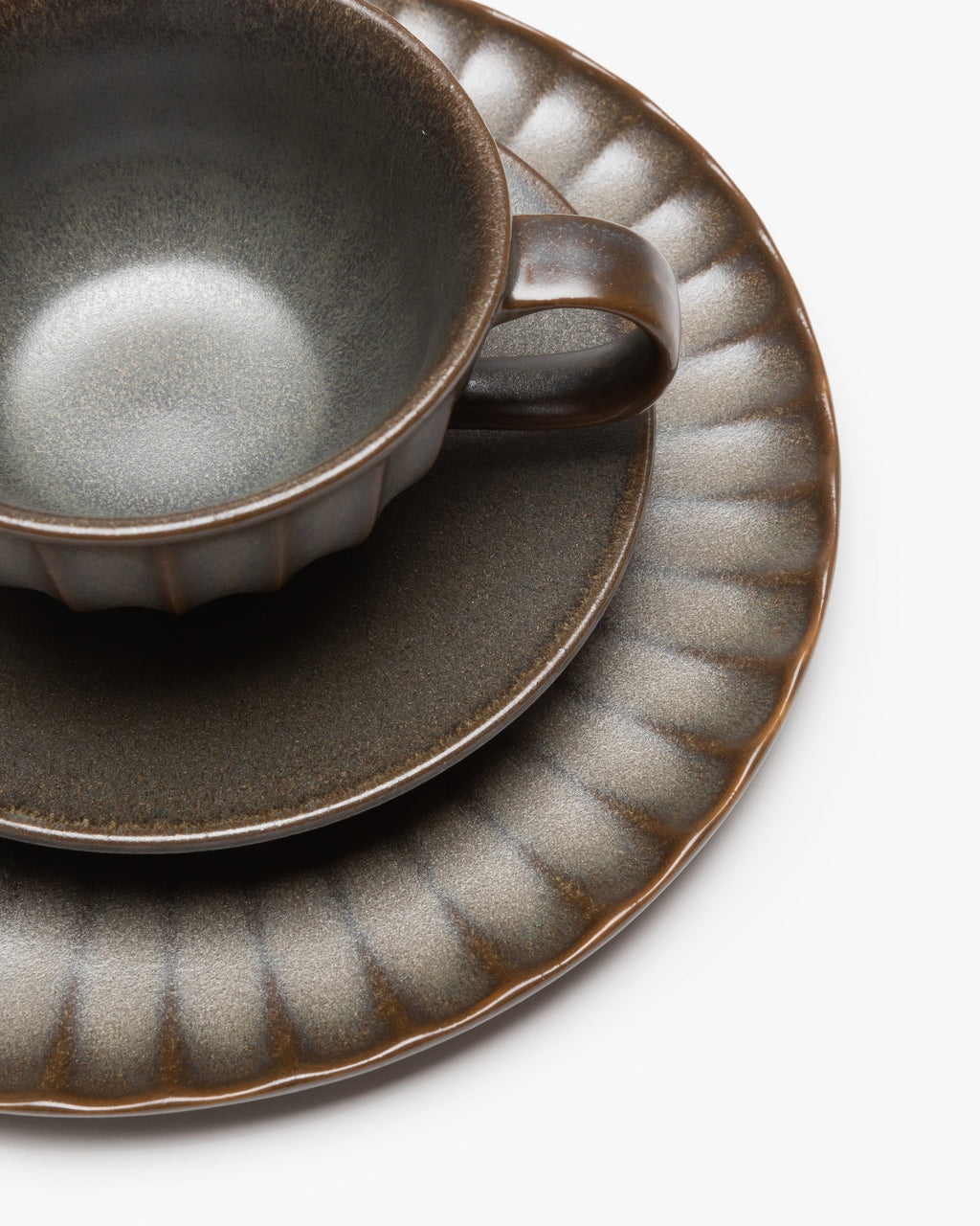 Breakfast Set 16 pieces - Inku Tableware by Sergio Herman -  green