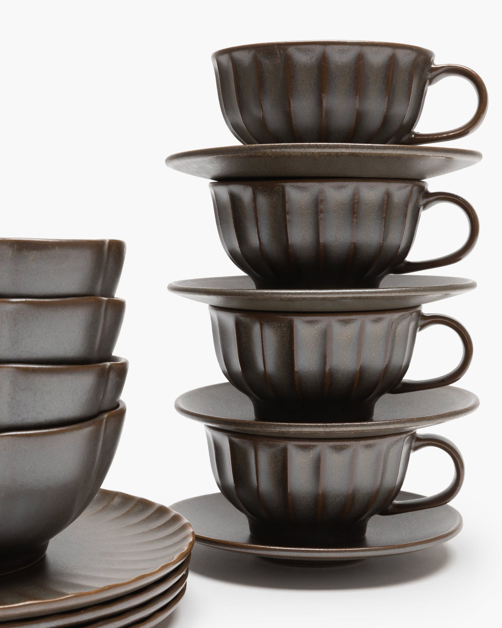 Breakfast Set 16 pieces - Inku Tableware by Sergio Herman -  green