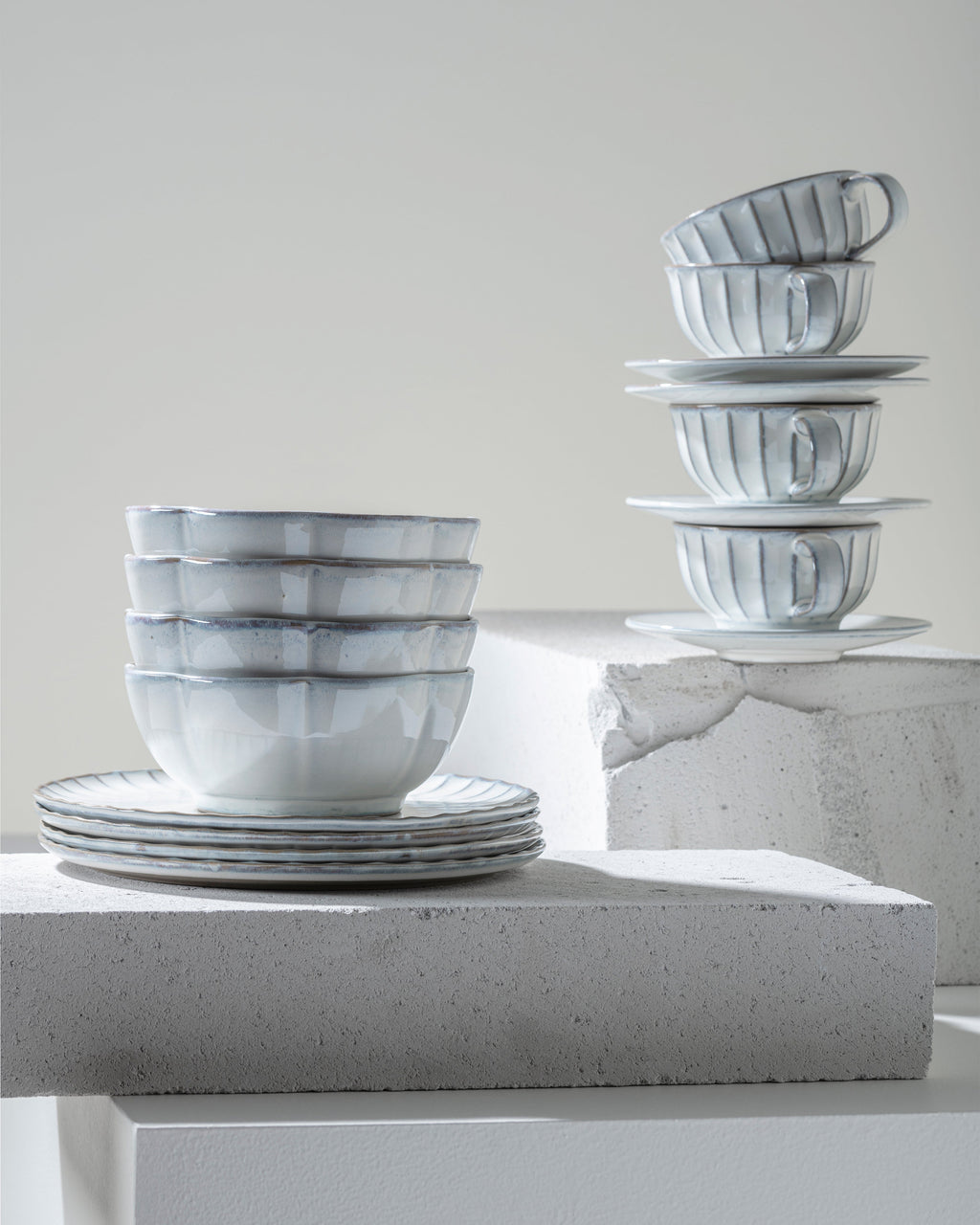 Breakfast Set 16 pieces - Inku Tableware by Sergio Herman - white