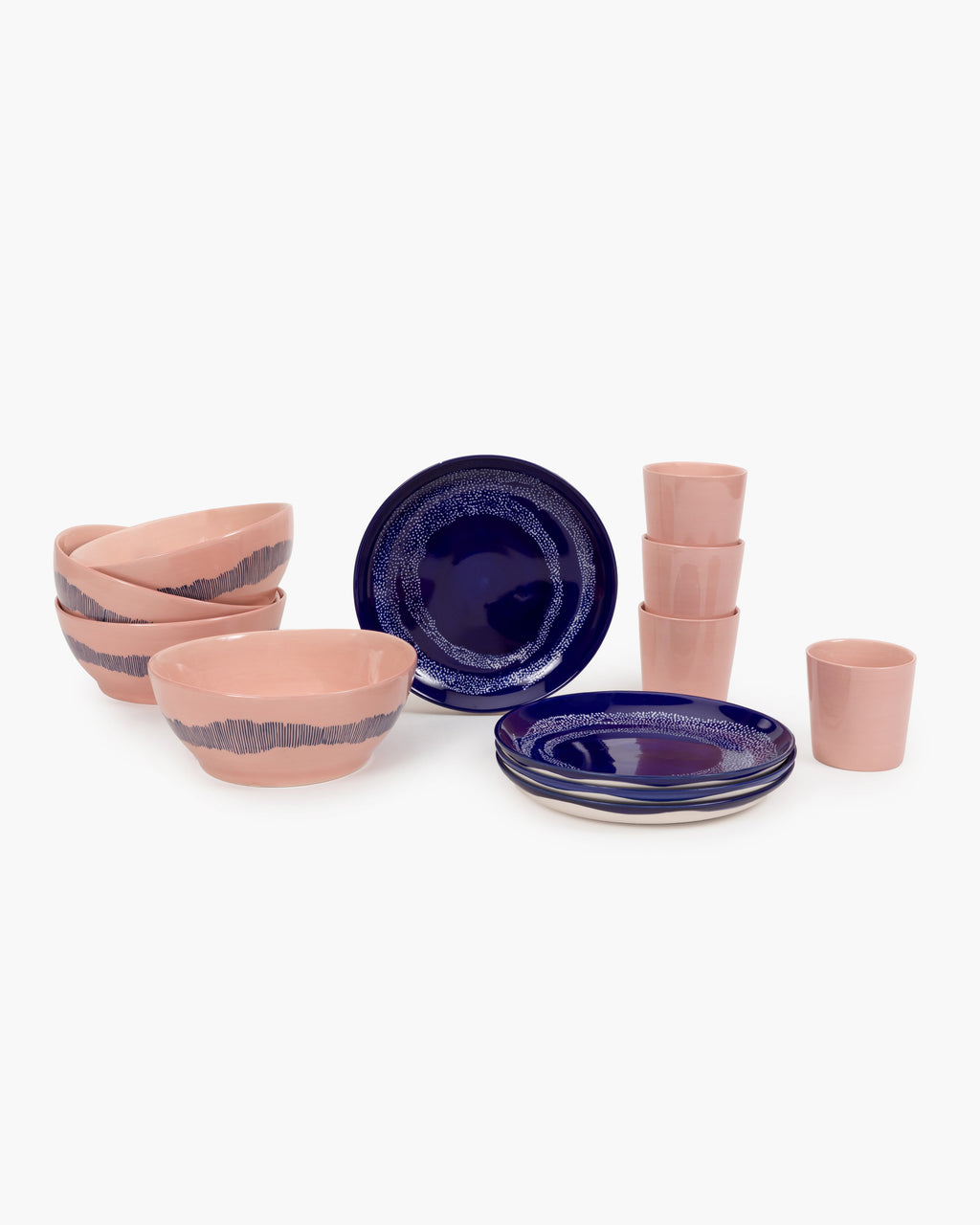 Breakfast Set 12 pieces - Feast tableware by Ottolenghi - Pink