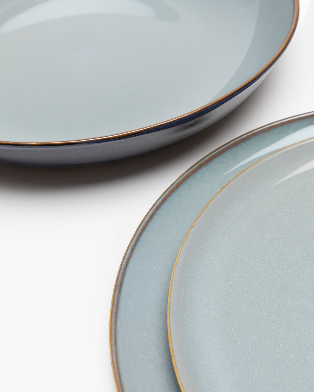 Dinner Set 12 pieces - Terres de rêves tableware by Anita Le Grelle - smoky blue