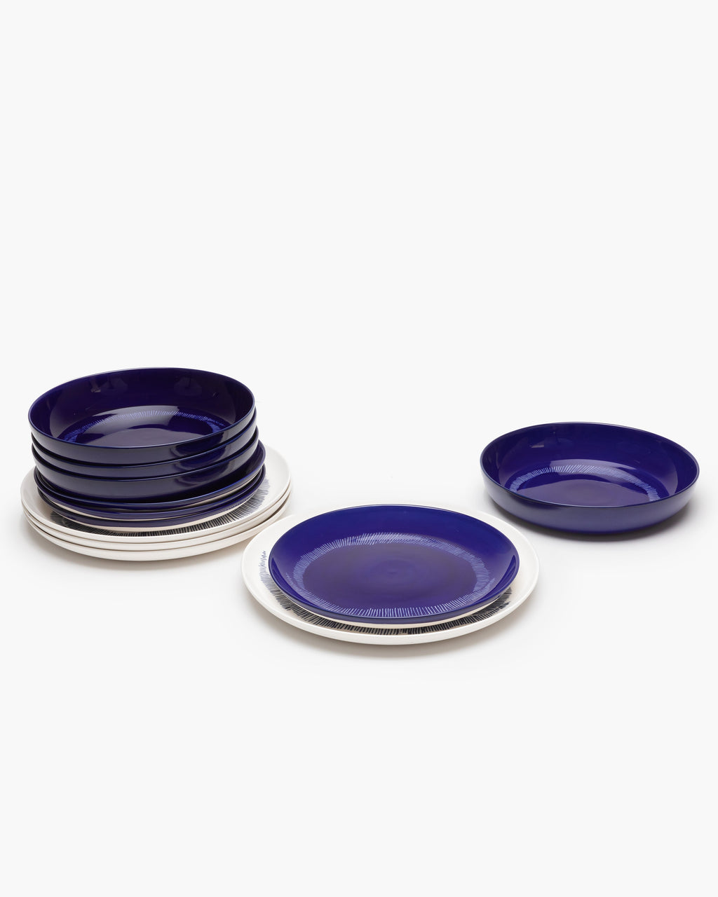 Dinner Set 12 pieces - Feast tableware by Ottolenghi - blue