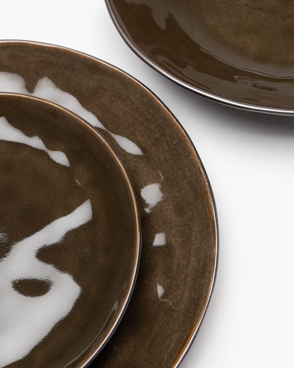 Set da cena 12 pezzi - Porcellana pura di Pascale Naessens - grigio scuro