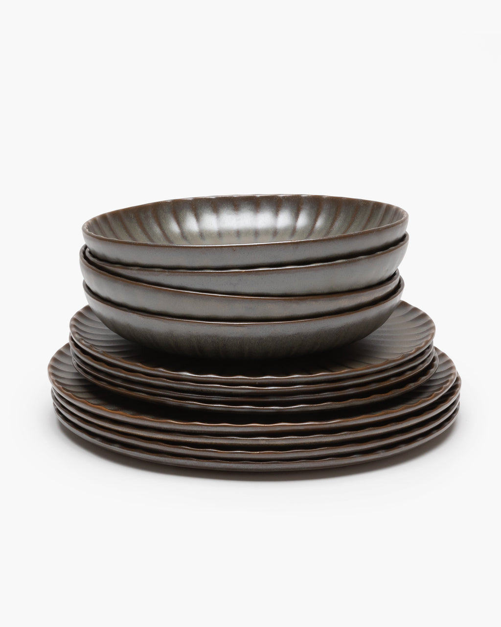Dinner Set 12 pieces - Inku Tableware by Sergio Herman - green