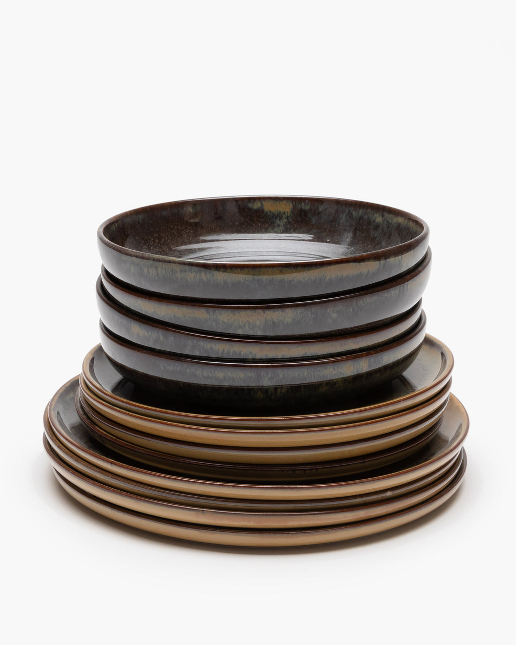 Dinner Set 12 pieces  - Surface tableware by Sergio Herman - indi gray