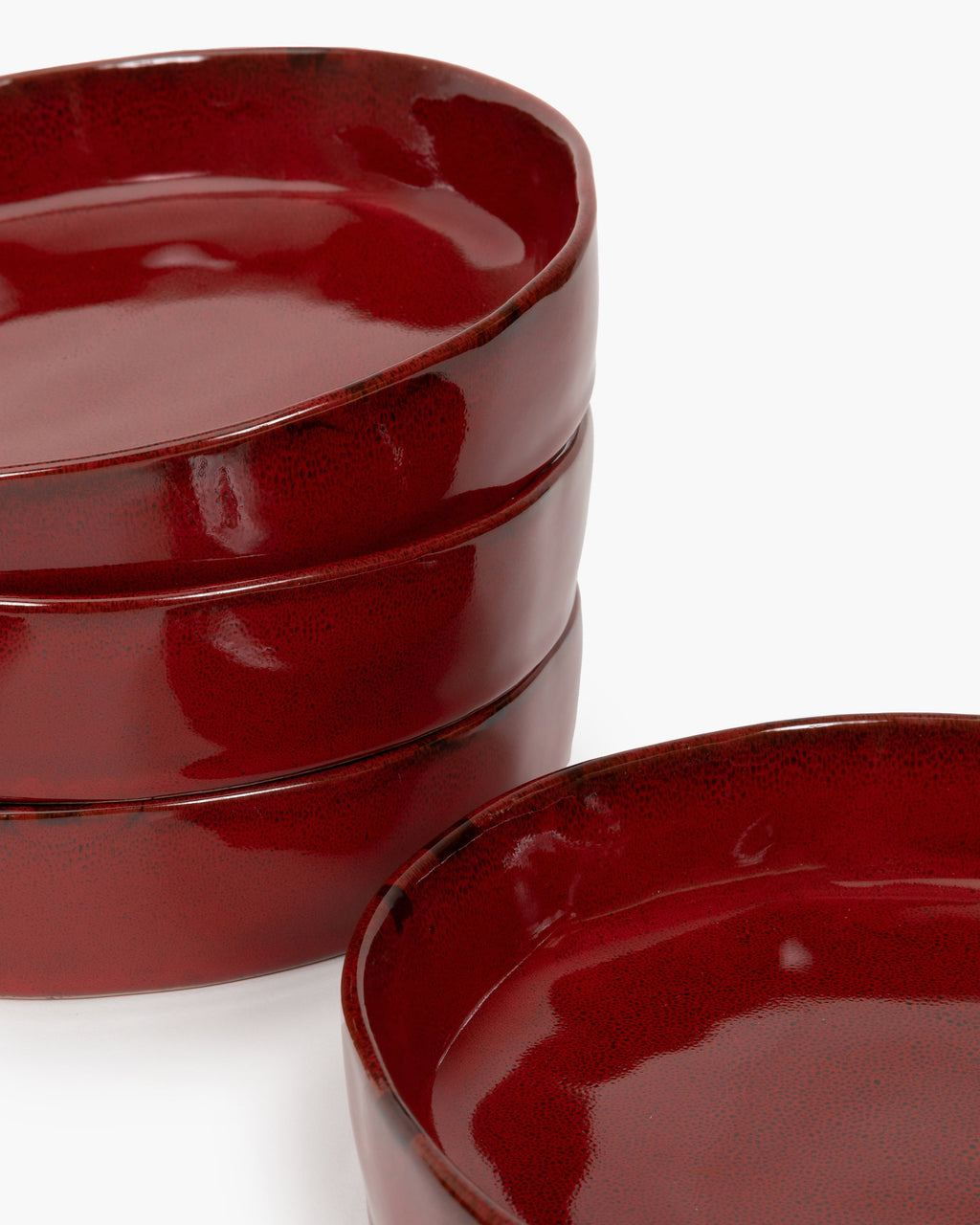 Dinner Set 12 pieces - La Mère tableware by Marie Michielssen - venetian red