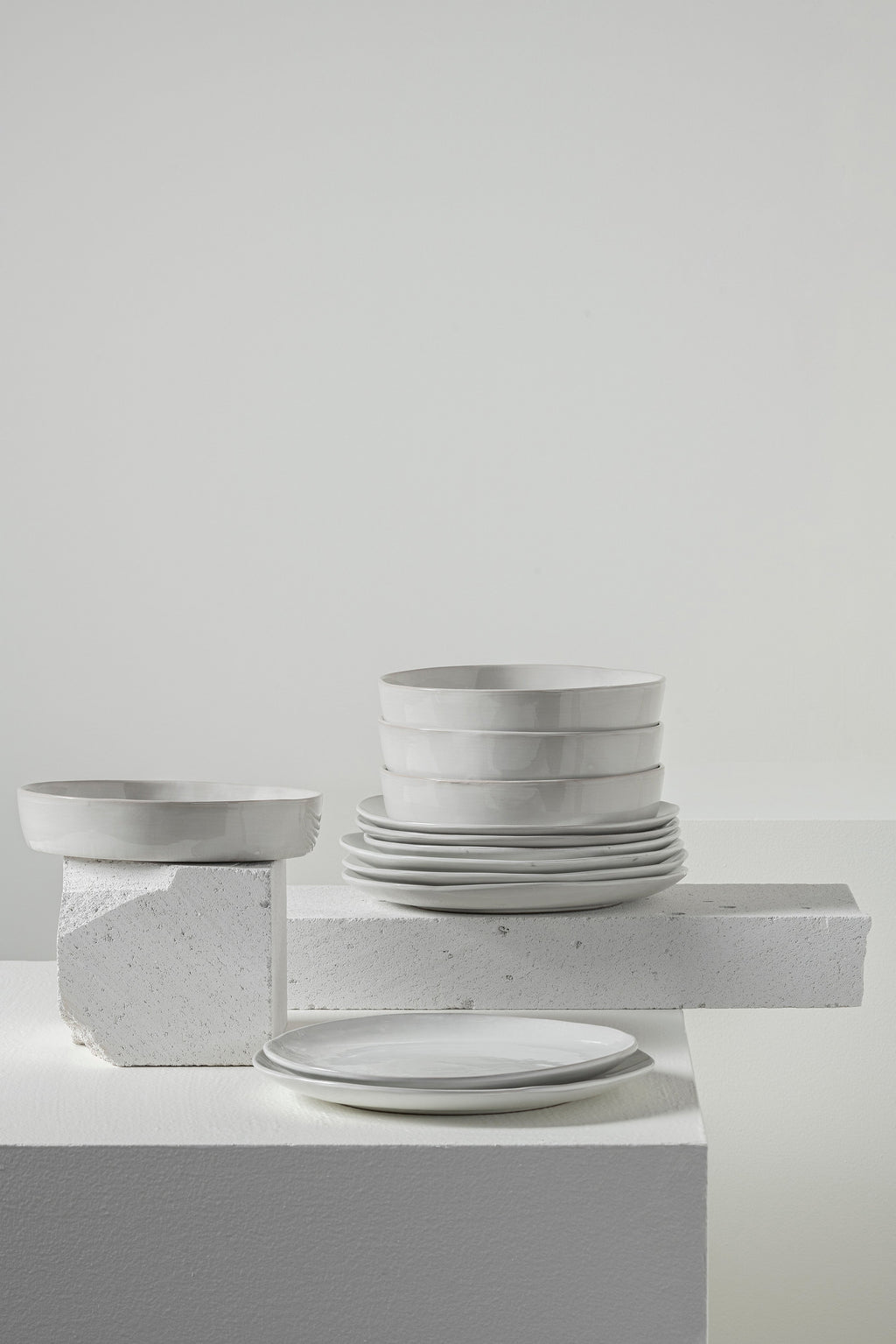Dinner Set 12 pieces - La Mère tableware by Marie Michielssen - off-white