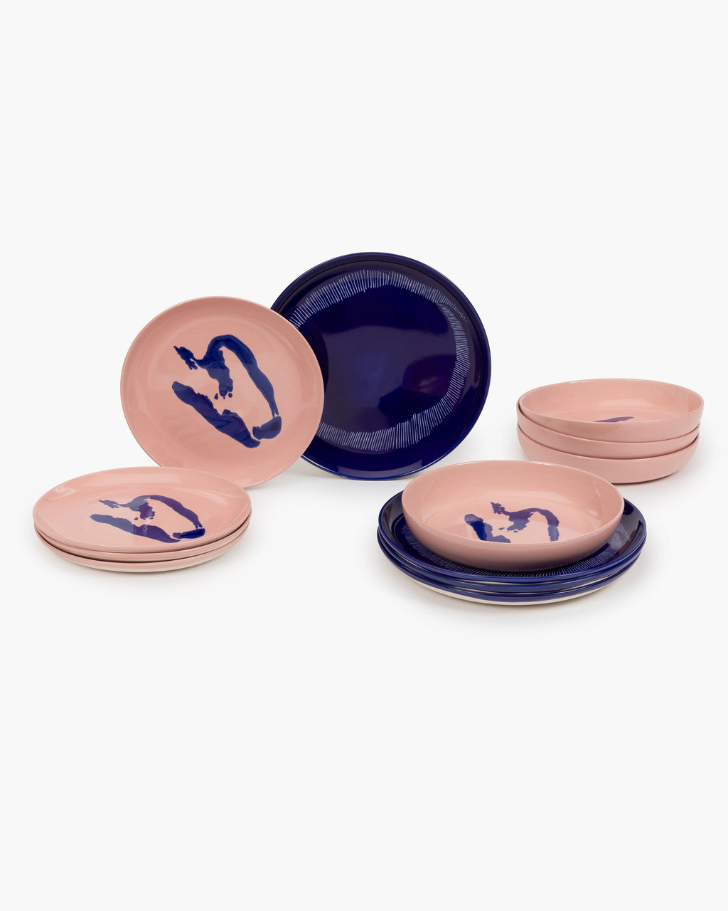 Dinner Set 12 pieces - Feast tableware by Ottolenghi - pink