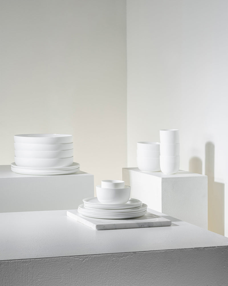 Set completo 24 pezzi - Set base di stoviglie di Piet Boon - bianco