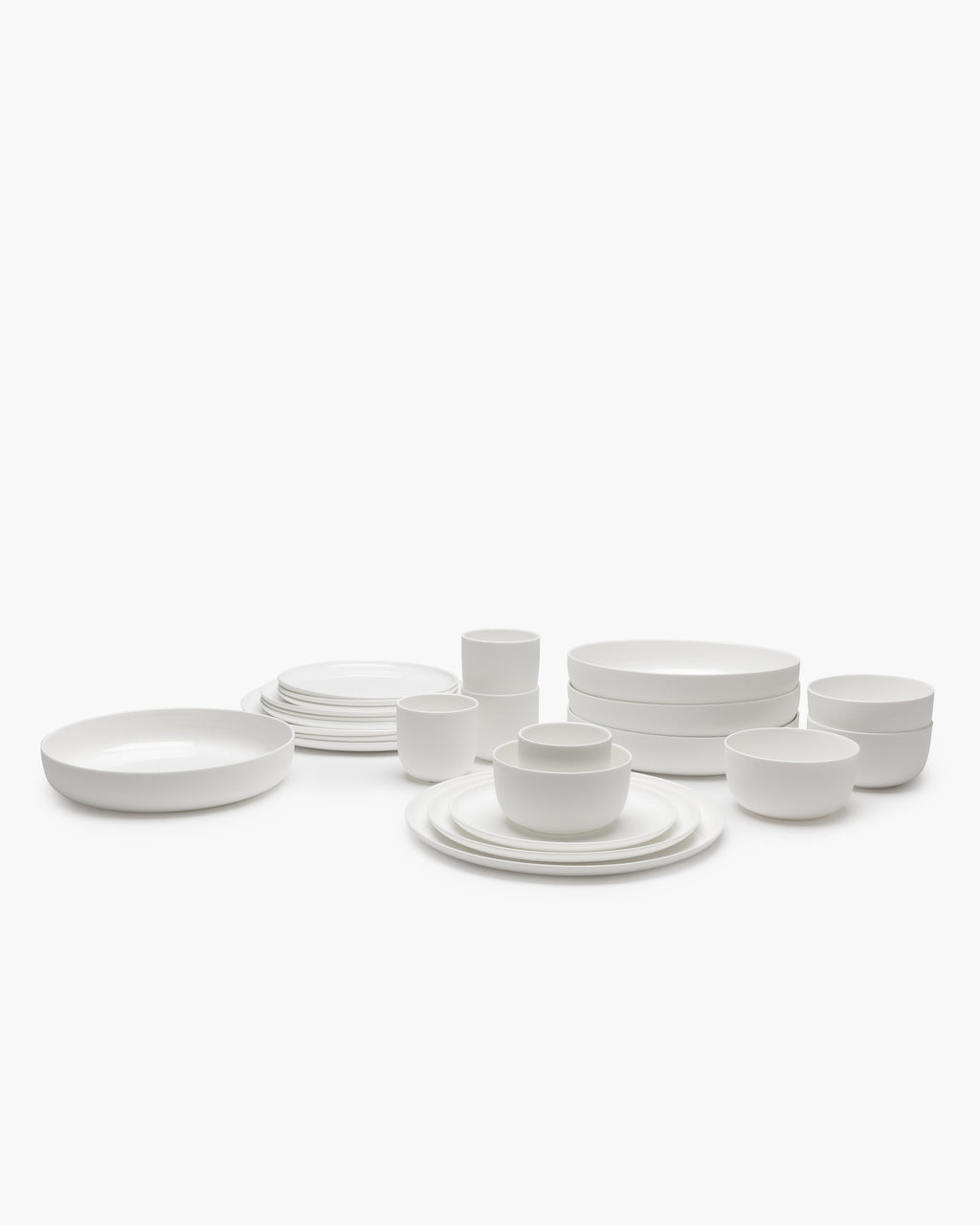 Full Set 24 pieces - Set Base tableware by Piet Boon - white