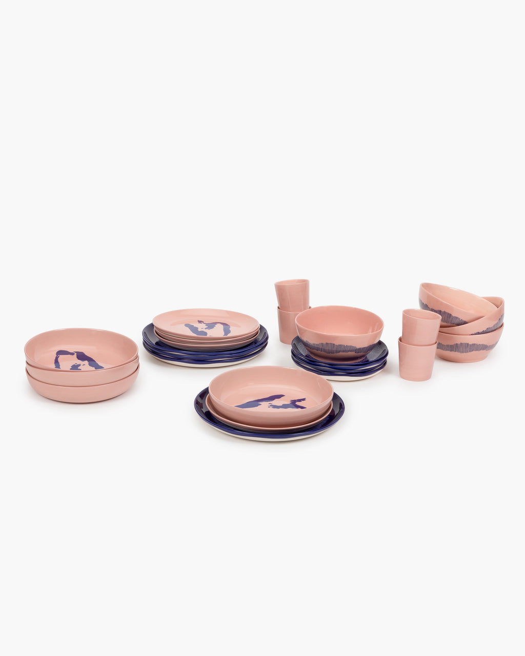 Full Set 24 pieces - Feast tableware by Ottolenghi - pink