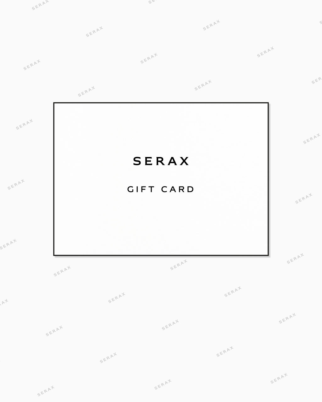 carta regalo SERAX